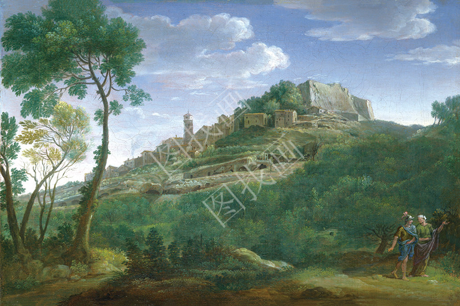 A Landscape with an Italian Hill Town